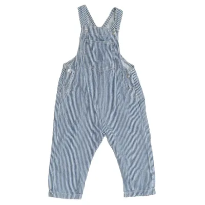 Overalls (Blå, Hvid) fra Zara Bomuld