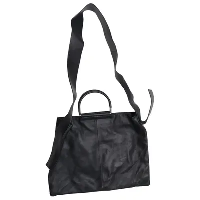 Axelremsväska (Svart) från WERA Stockholm Bomull, Skinn