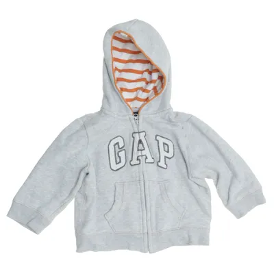 Huvtröja (Grå, Orange, Vit) från BabyGap Bomull, Polyester