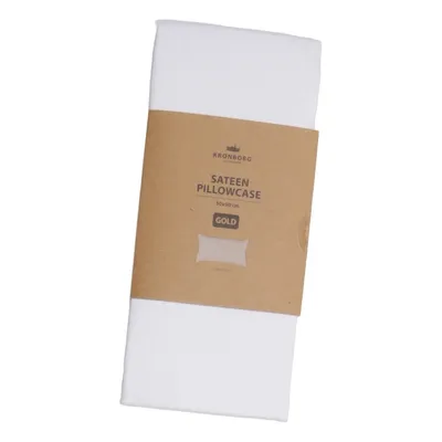 Taie d'oreiller (Sateen Pillowcase Gold) de Kronborg Coton