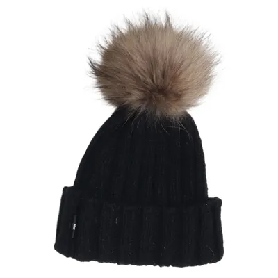 Bonnet à pompon (Noir) de HPI of Sweden Acrylique, Laine