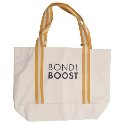 Tygpåse (Vit, Gul) från Bondi Boost Ekologisk bomull