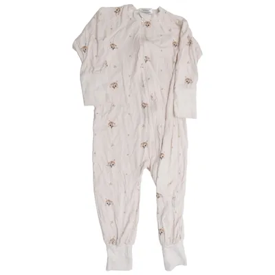 Rompers (White) from Geggamoja x Mrs Mighetto Bamboo, Elastane, Organic cotton