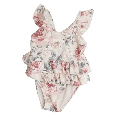 Badklänning (Beige, Flerfärgad) från Newbie by KappAhl Elastan, Polyester