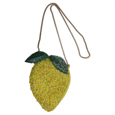 Skuldertaske (Gul, Grøn, Flerfarvet) fra Zara Polyester