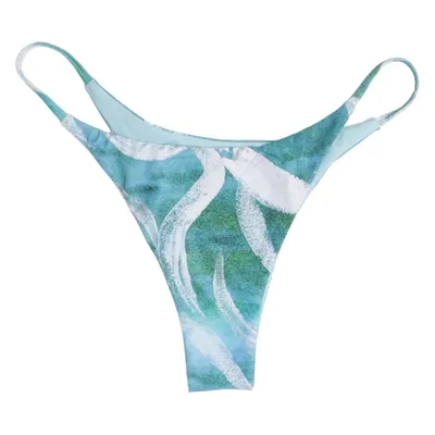 Bas de bikini (Bleu, Vert, Multicolore) de Louisa Ballou Élasthane, Polyamide