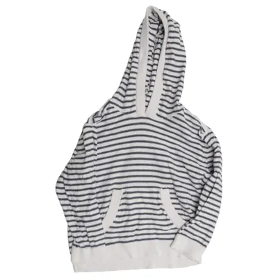 Kapuzenpullover (Weiß, Blau) von Mango Baumwolle