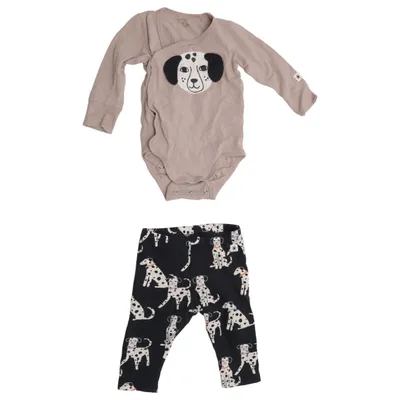 Set (Beige, Svart, Vit) från Lindex Baby Bomull, Elastan