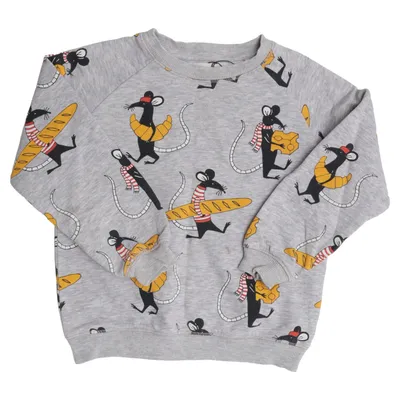 Sweatshirt (Grau, Mehrfarbig) von Minimarket Baumwolle, Polyester