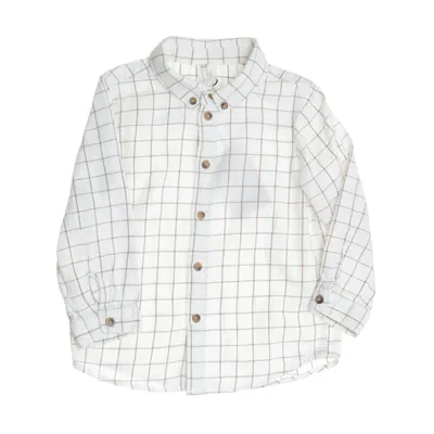 Buttondown-skjorta (Vit, Brun) från H&M Bomull
