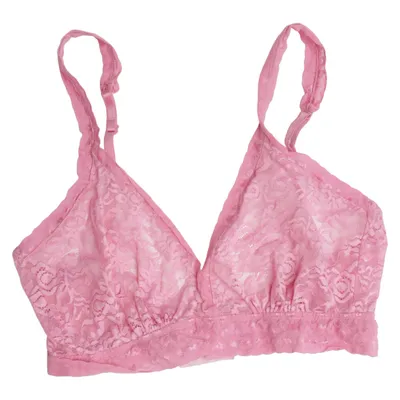 Bralette (Pink) from Lace Laboratory Elastane, Polyamide