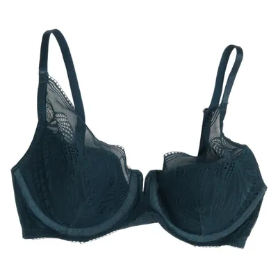 Bra (Blue) from Debenhams Cotton, Elastane, Polyamide, Polyester