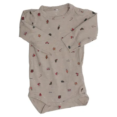 Body (Beige, Flerfärgad) från Name It Elastan, Ekologisk bomull, Viskos