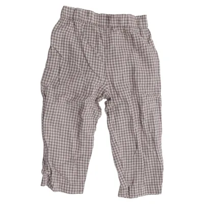 Hose (Braun, Weiß) von LaLaBy Leinen, Bio-Baumwolle