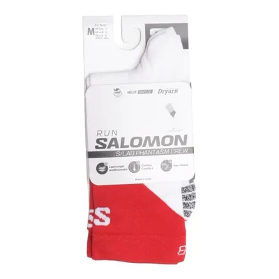 Trainingssocken (Weiß, Rot) von Salomon Elasthan, Polyamid, Polyester