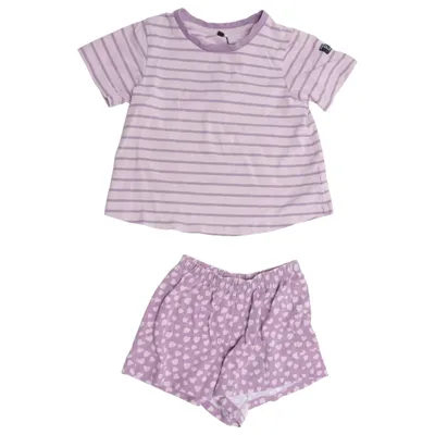 Pyjamas (Lila) från Polarn O. Pyret Elastan, Ekologisk bomull