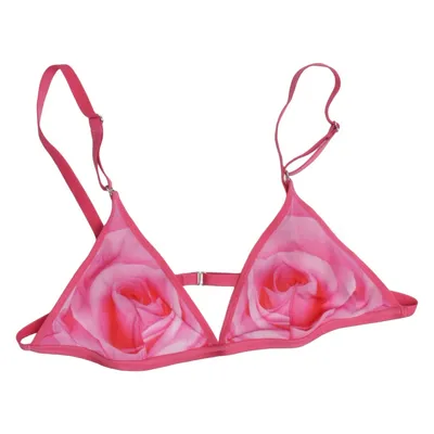 Bralette (Roze, Wit) van Main Rose Elastaan, Polyamide