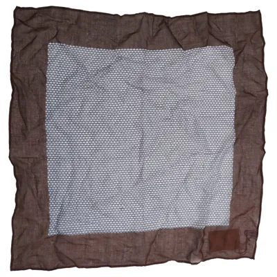 Mouchoir (Marron, Bleu, Blanc) de John Henric