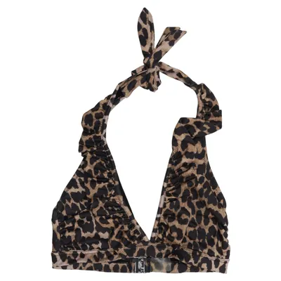 Bikiniöverdel (Brun, Svart) från Ganni Swimwear