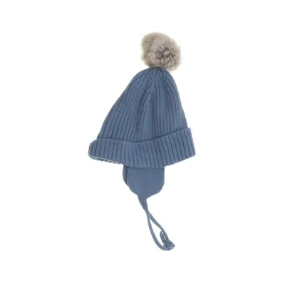 Pompon muts (Blauw) van Lindex Baby Katoen