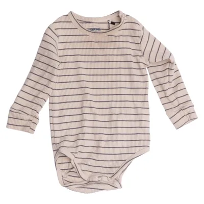 Body (Beige, Blå) från Rikiki Bomull, Elastan