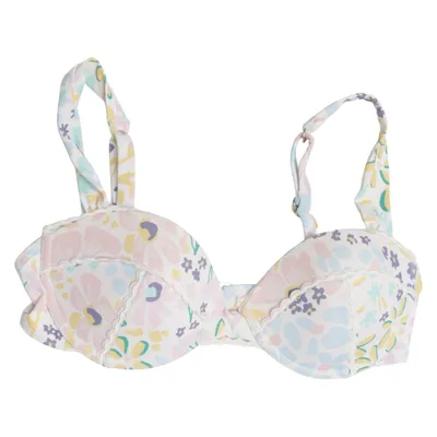Bikiniöverdel (Vit, Flerfärgad) från By Malina Beach Elastan, Återvunnen polyester