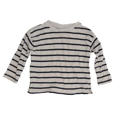 Långärmad t-shirt (Vit, Blå) från Zara