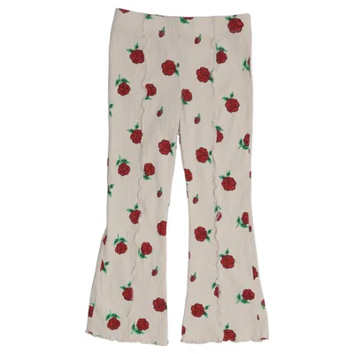Broek (Beige, Rood, Groen) van Rikiki Katoen, Elastaan