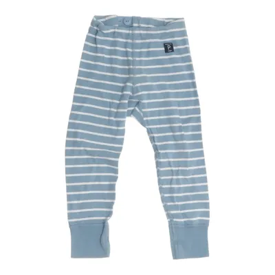 Mjukisbyxor (Blå, Vit) från Polarn O. Pyret Ekologisk bomull
