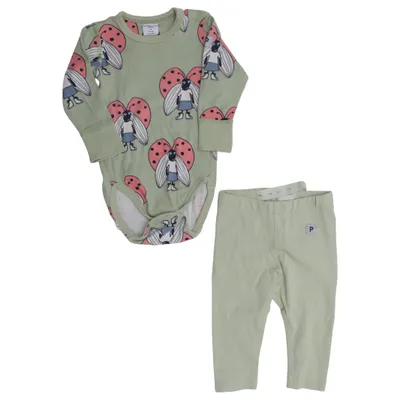 Set (Green, Multicolored) from Polarn O. Pyret Cotton