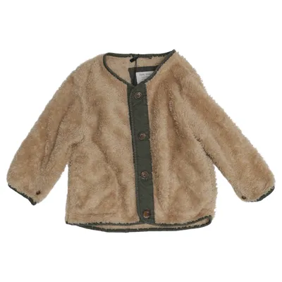 Fleecejakke (Beige, Grøn) fra Zara Baby Polyester