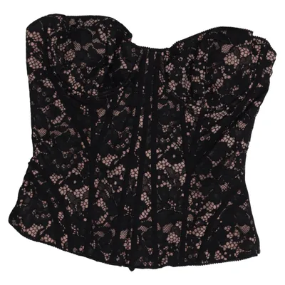 Bustier (Svart, Rosa) från House of CB Polyester, Viskos
