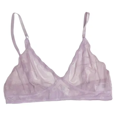 Bralette (Lilla, Hvid) fra Monki Polyamid, Elastan