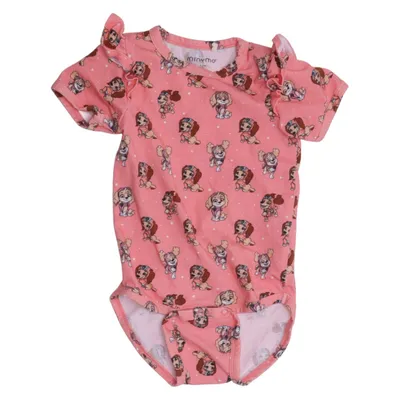 Body (Rosa, Flerfärgad) från Minymo Bomull, Elastan