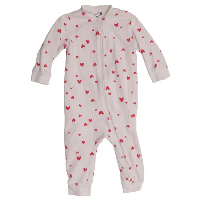 Sparkdräkt (Vit, Röd) från KappAhl Bomull, Elastan