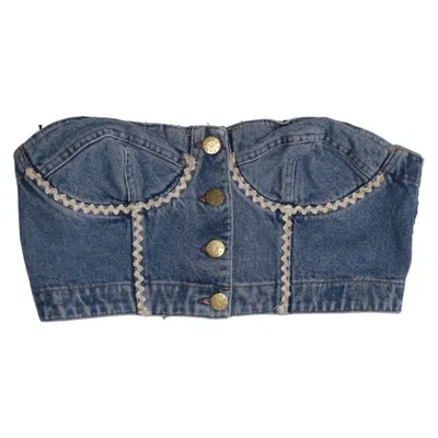 Bustier (Blue) from Katharine Hamnett Cotton