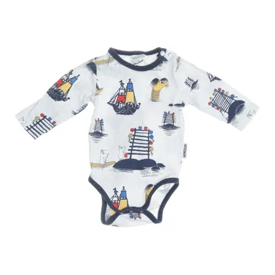 Body (Vit, Flerfärgad) från Moomin by Martinex Elastan, Ekologisk bomull