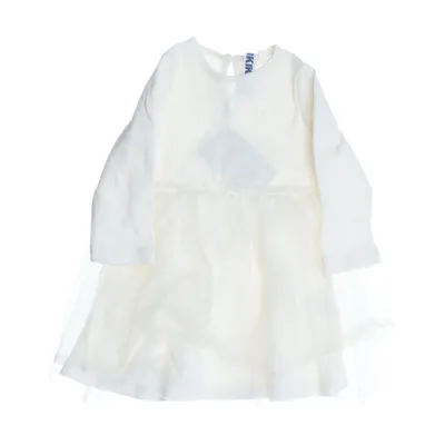 Kjole (Hvid) fra Rikiki Bomuld, Elastan, Polyester