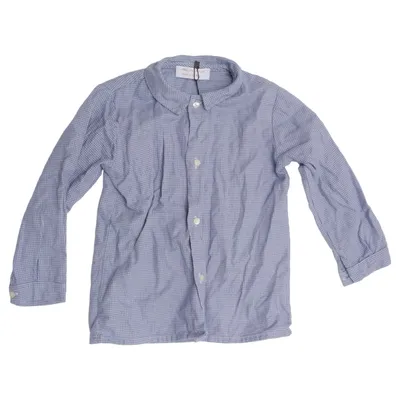 Chemise (Bleu, Blanc) de Mimirose Coton