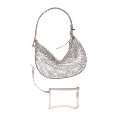 Håndtaske (Beige, Sølv)