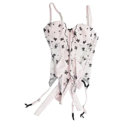 Bustier (Pink, Black, White) from Victoria's Secret Elastane, Polyamide, Polyester