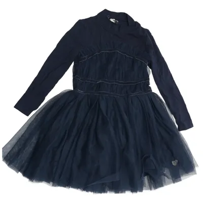 Brudnäbbsklänning (Blå) från POMPdeLUx Bomull, Elastan, Polyester, Viskos