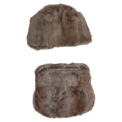 Accessoarset (40s, 1940s, muff, fur hat) från Vintage Päls