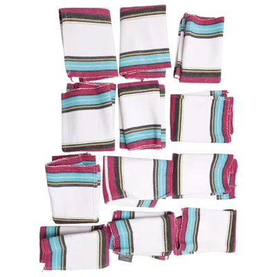Placemat (White, Blue, Multicolored) from Mimou Cotton