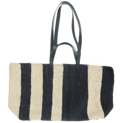Strandväska (Beige, Svart) från Liviana Conti Skinn