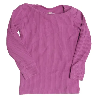 Långärmad t-shirt (Lila) från H&M Bomull, Elastan