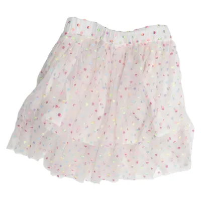 Tulle skirt (White, Multicolored) from Stella McCartney Kids Elastane, Polyamide, Polyester