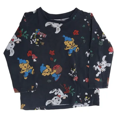 Long sleeve T-shirt (Black, Multicolored) from Bamse by Lindex Cotton