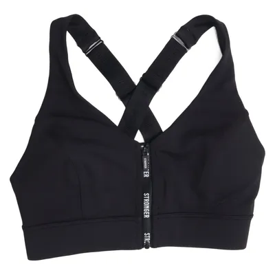Sports bra (Black) from Stronger Elastane, Polyamide, Polyester