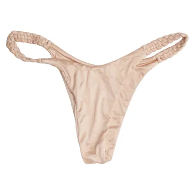 Bas de bikini (Beige) de Isa Boulder Élasthane, Polyamide, Polyester